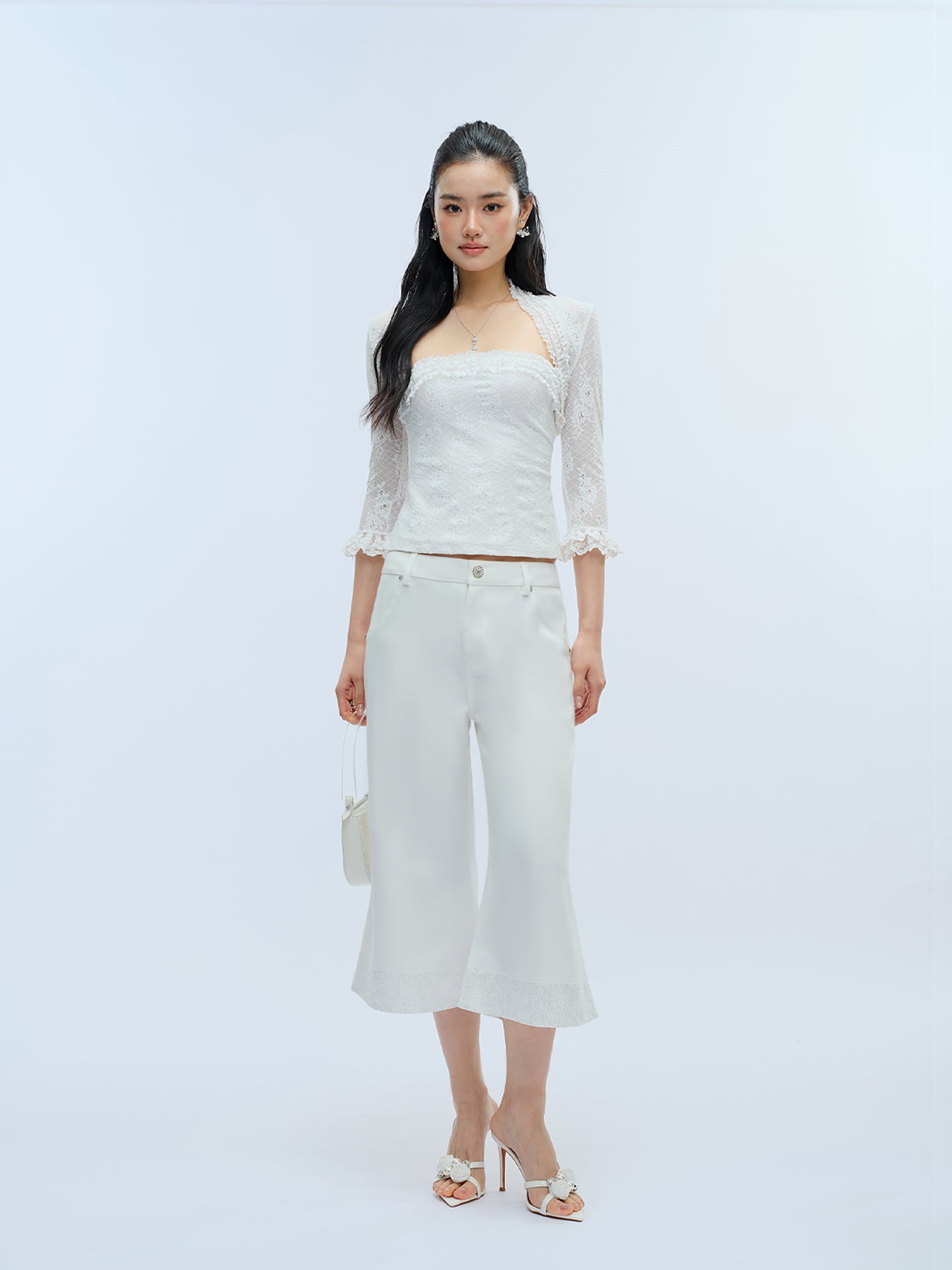 J TheChosen Flared Cropped Jeans