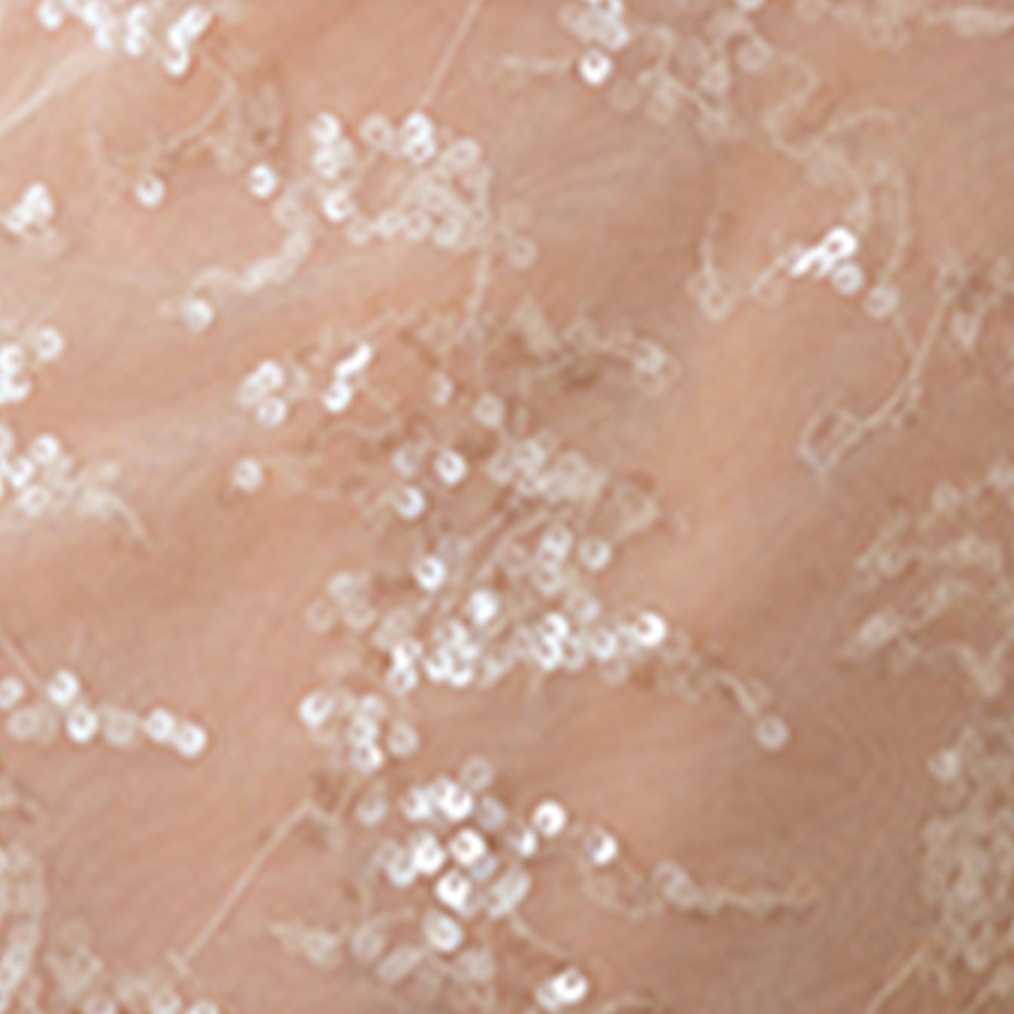 J TheChosen One-Shoulder Sequin Sheer Mesh Top