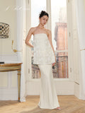 J TheChosen Rose Sequin Strapless Mesh Set