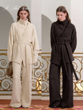 J TheChosen 3-Piece Knit Set with Tie Cardigan
