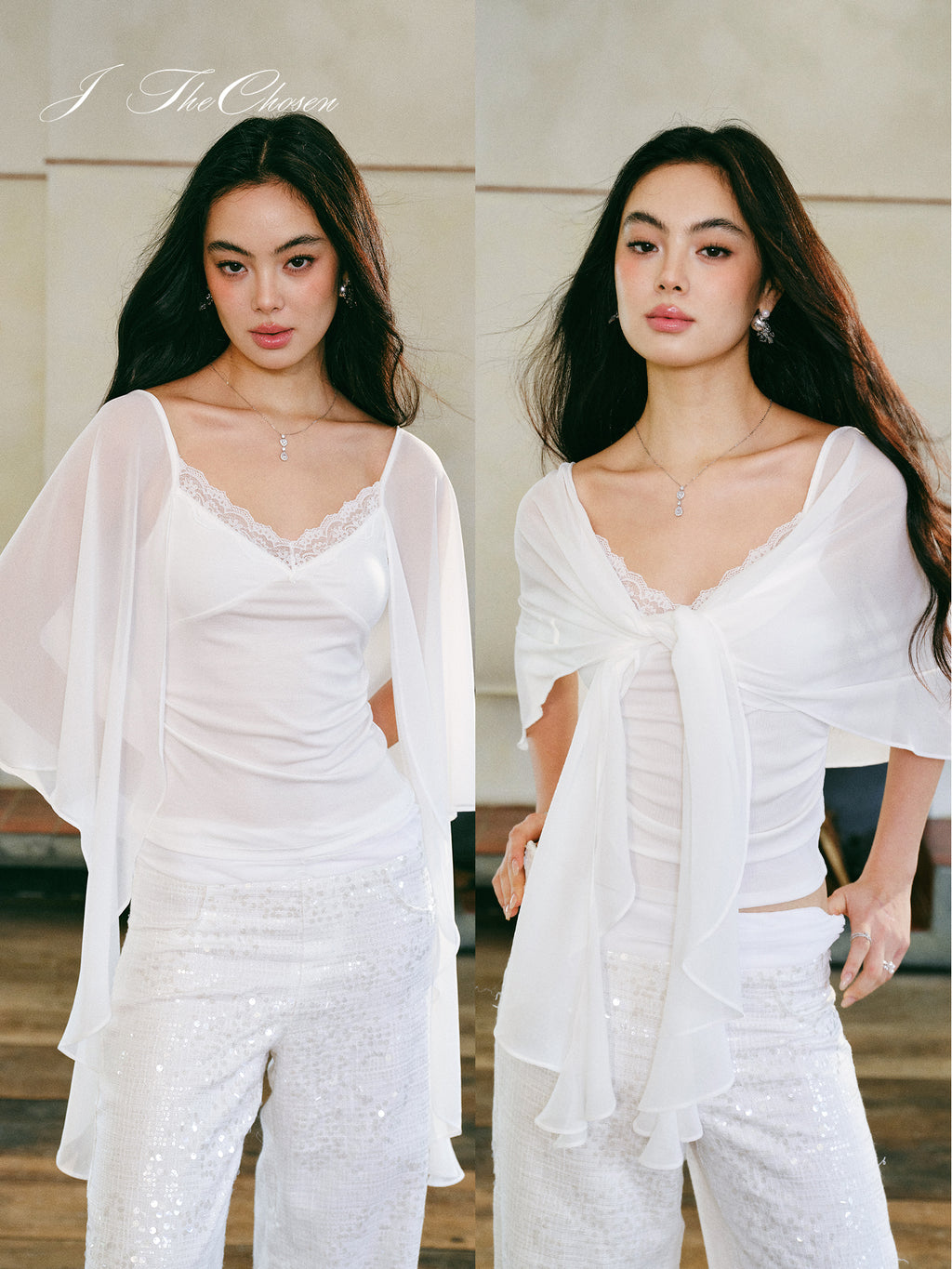 J TheChosen Balletcore Lace Knit Top