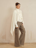 J TheChosen Asymmetrical Faux Two-Piece Cape Top