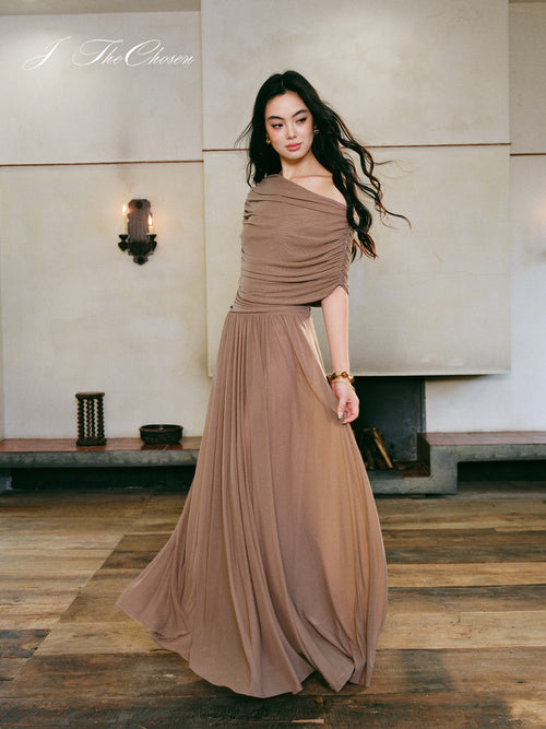 J TheChosen Off-Shoulder Two-Piece Dress
