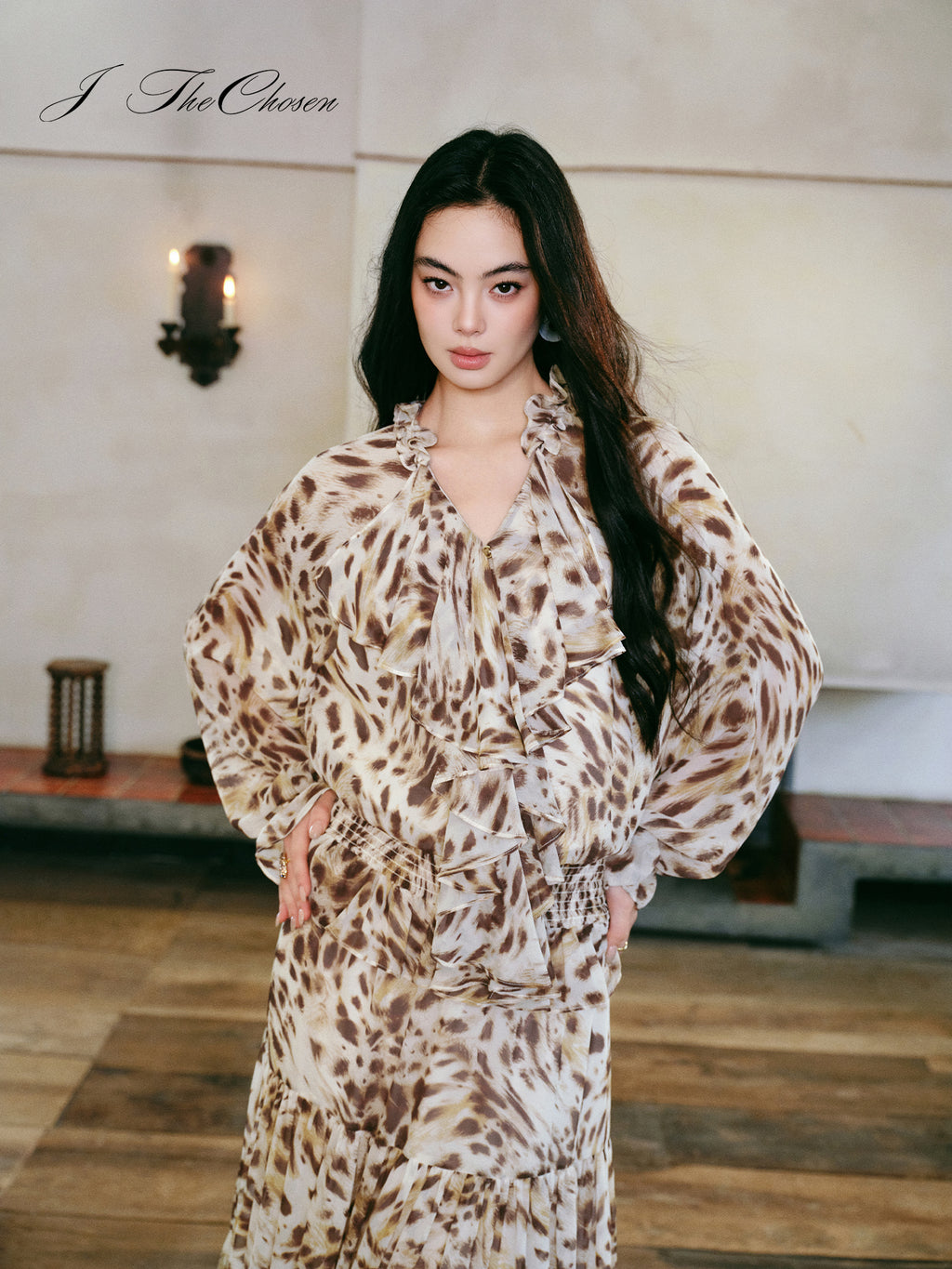 J TheChosen Leopard Print Resort Dress