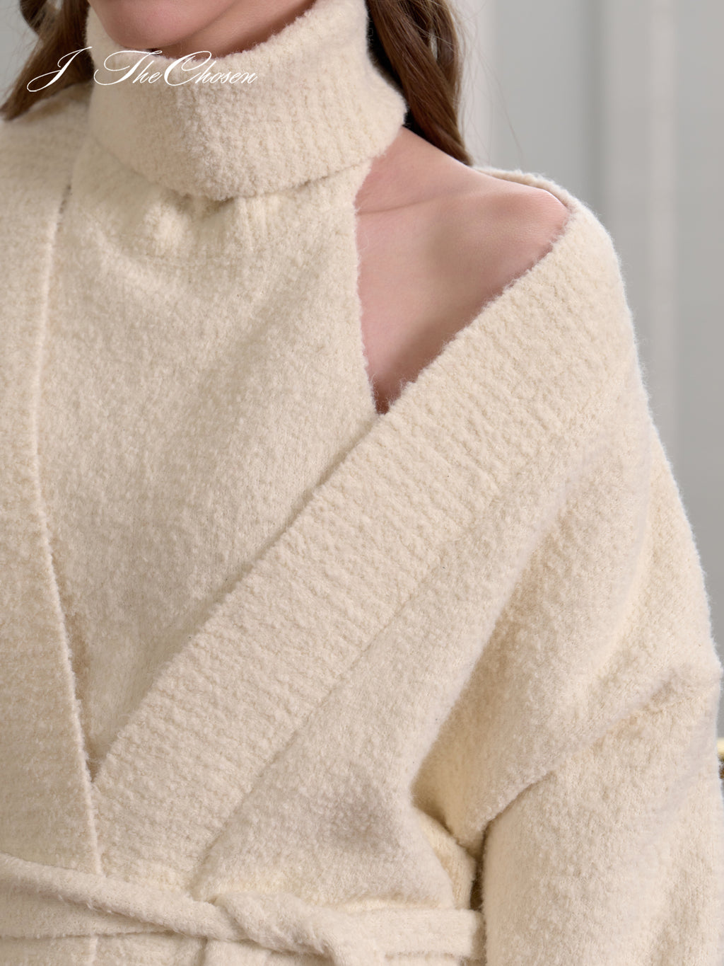 J TheChosen 3-Piece Knit Set with Tie Cardigan