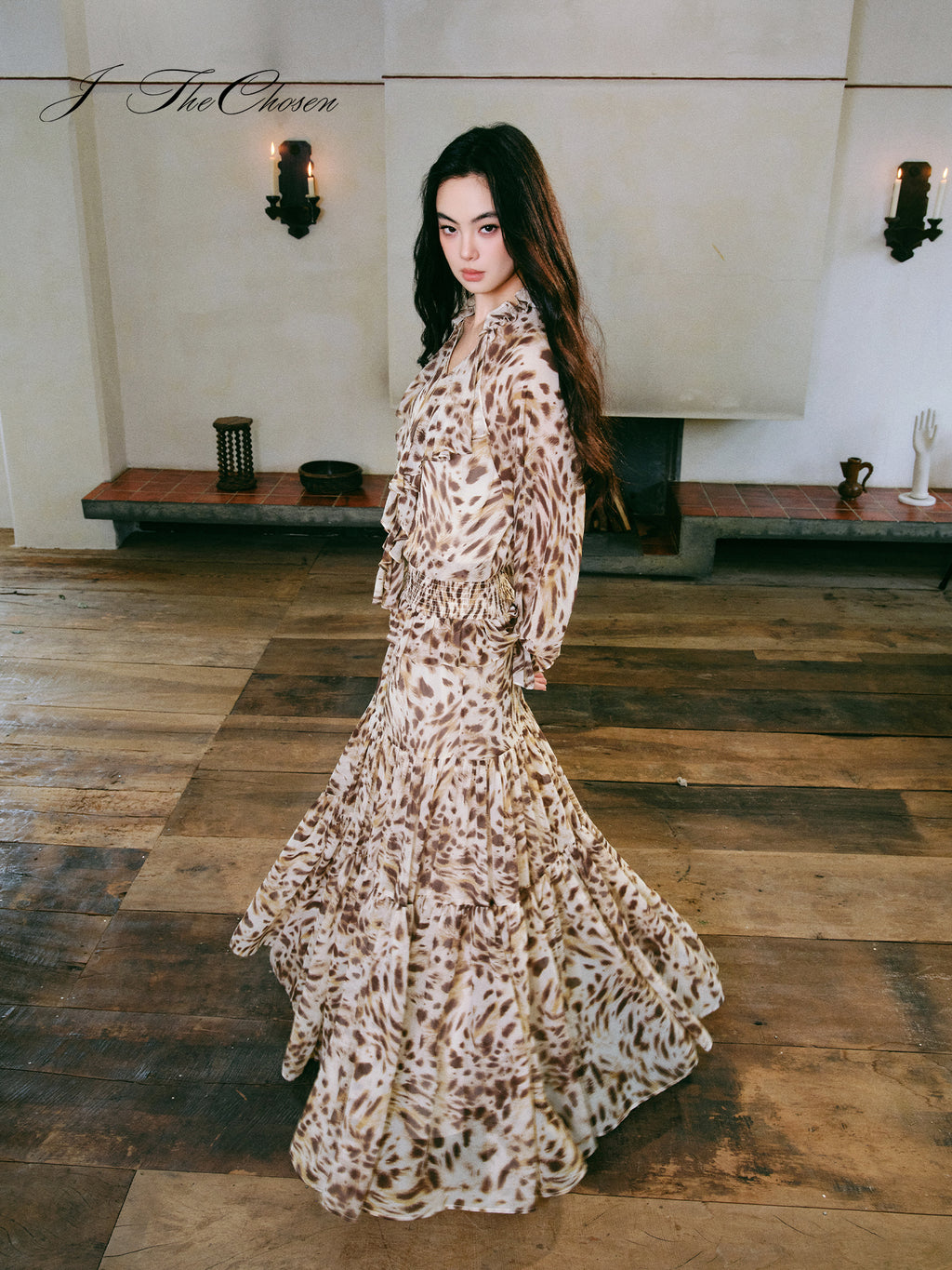 J TheChosen Leopard Print Resort Dress