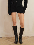 J TheChosen High-Neck Wool Shorts