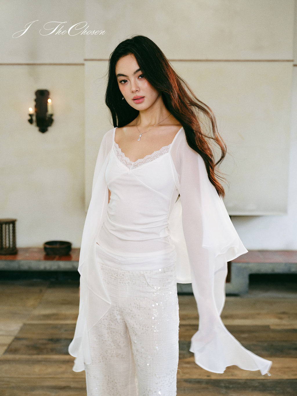 J TheChosen Balletcore Lace Knit Top