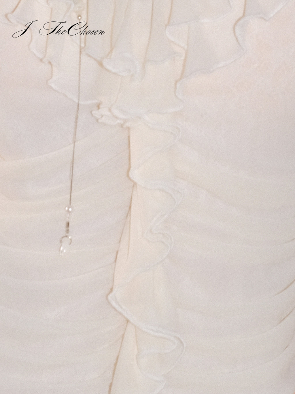 J TheChosen V-Neck Ruffle Smocked Knit Top