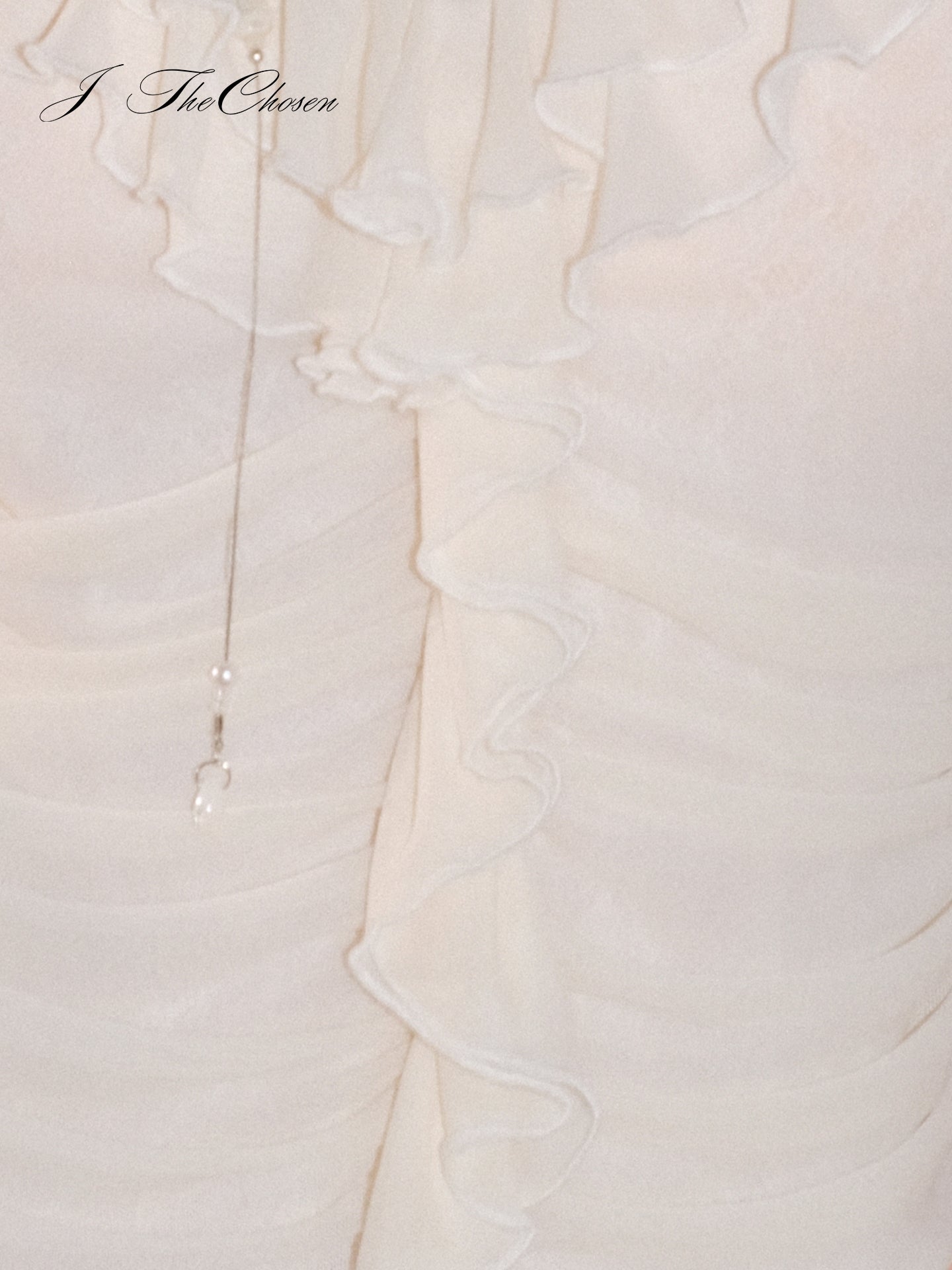 J TheChosen V-Neck Ruffle Smocked Knit Top