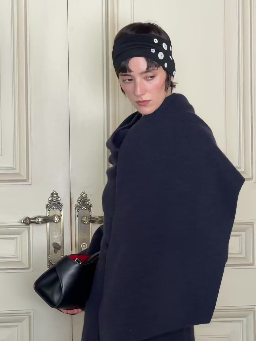 J TheChosen French Relaxed Knit Robe Coat