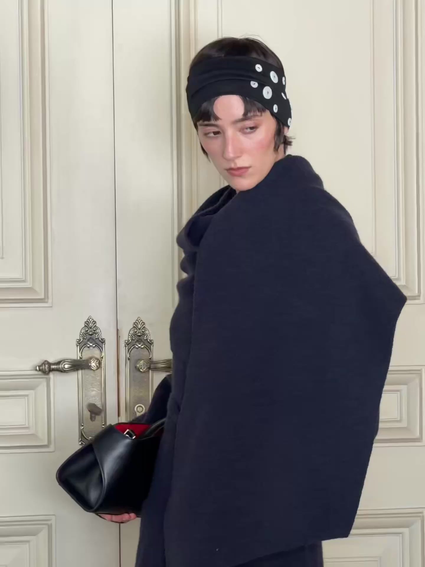 J TheChosen French Relaxed Knit Robe Coat